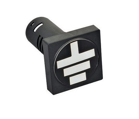 Лампа индикатор заземления AD105-22W(LED) матрица (квадрат) Ф22мм 380В